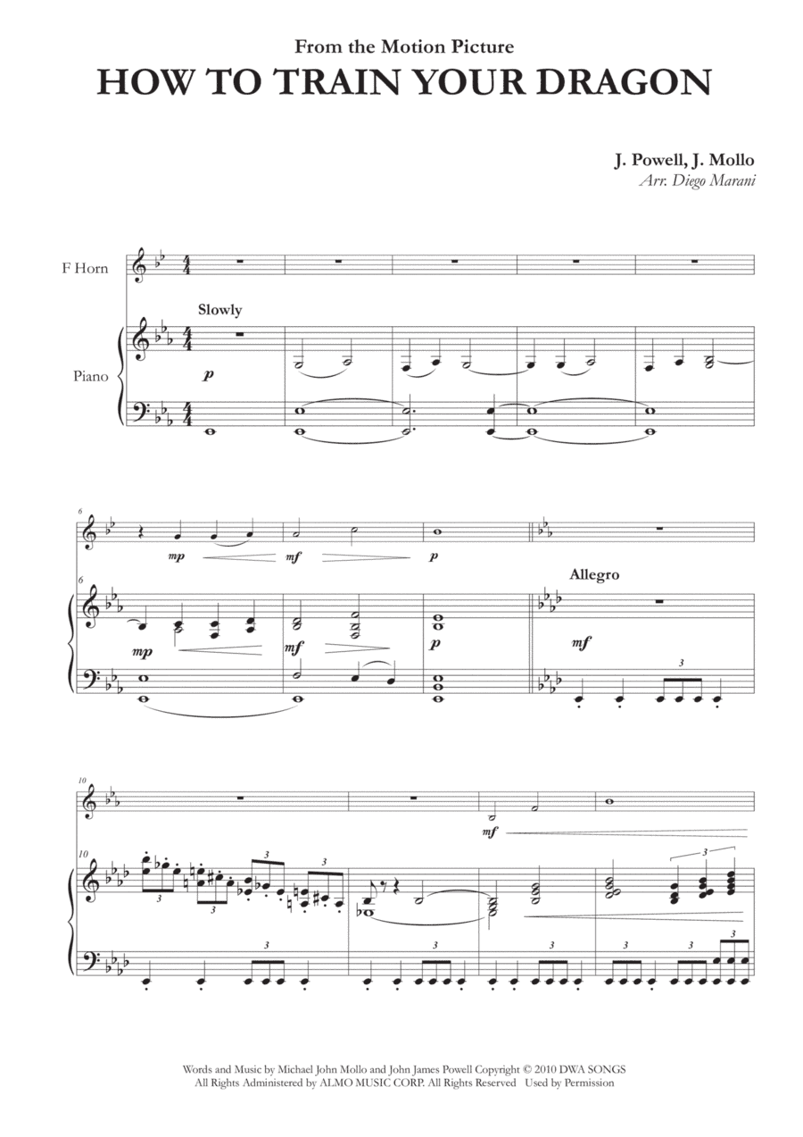 How To Train Your Dragon (arr. Diego Marani)