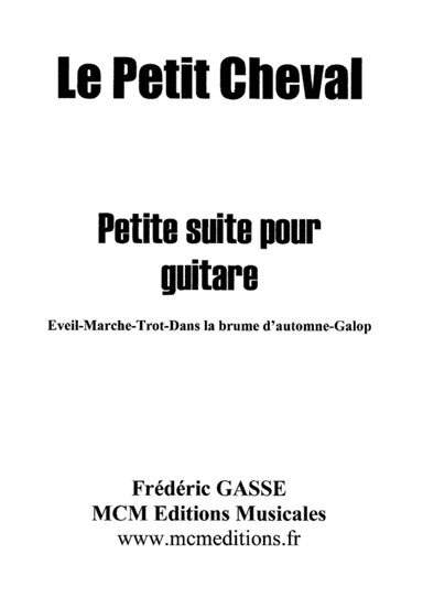 Le petit cheval suite 5 pièces pour guitare