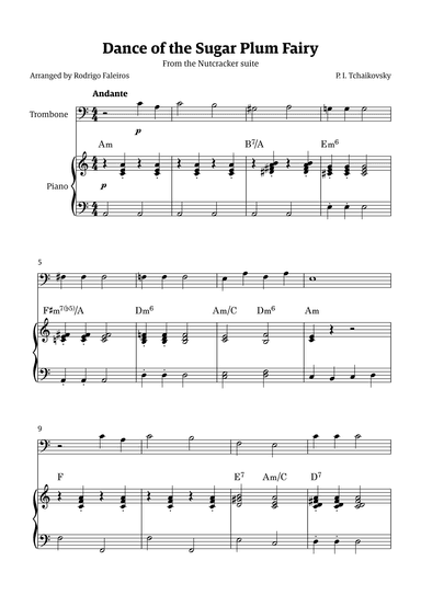 Sugar Plum Fairy theme (arr. Rodrigo Faleiros)