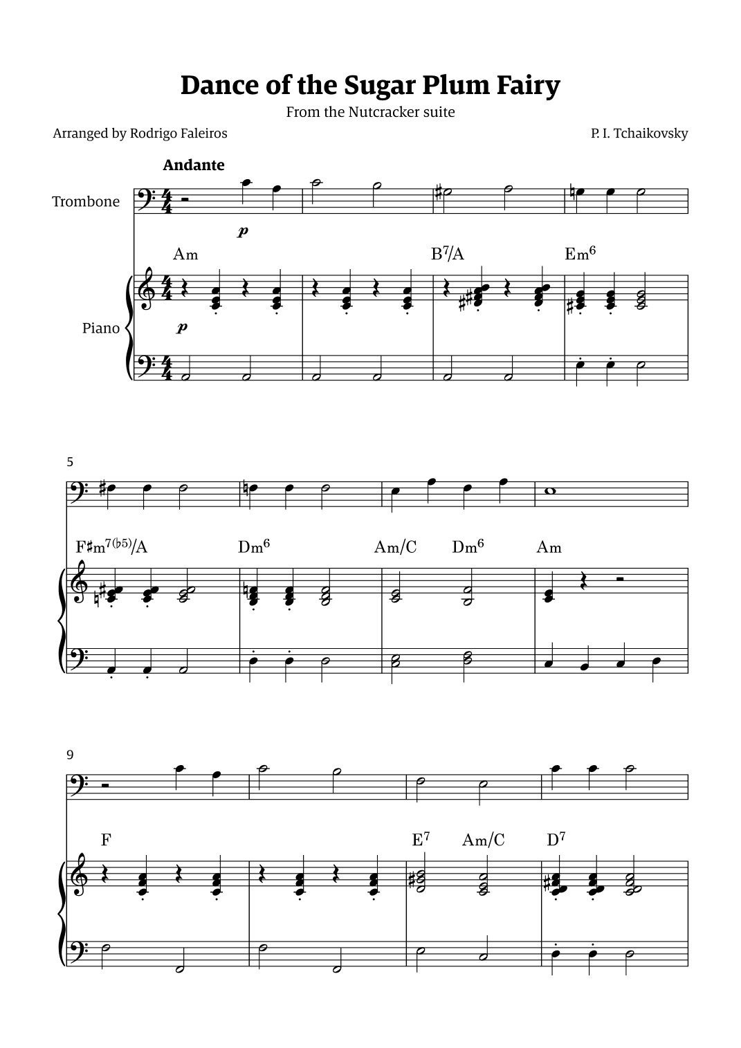 Sugar Plum Fairy theme (arr. Rodrigo Faleiros)