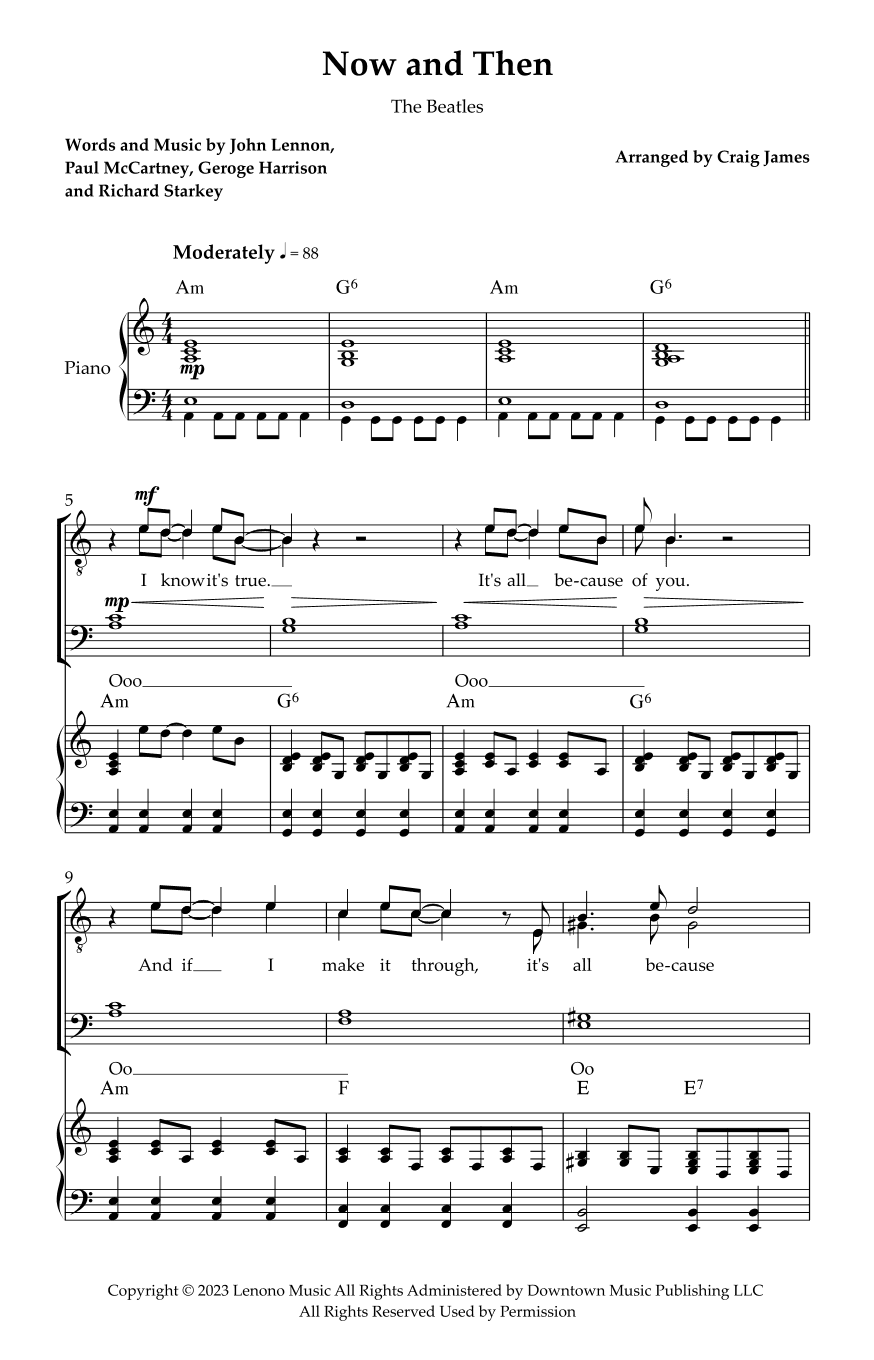 Now And Then (arr. Craig James)