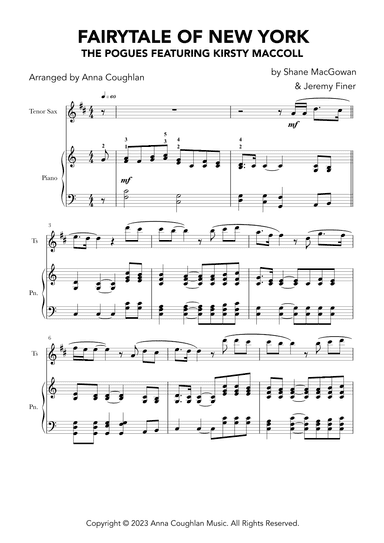 Fairytale Of New York (arr. Anna Coughlan)