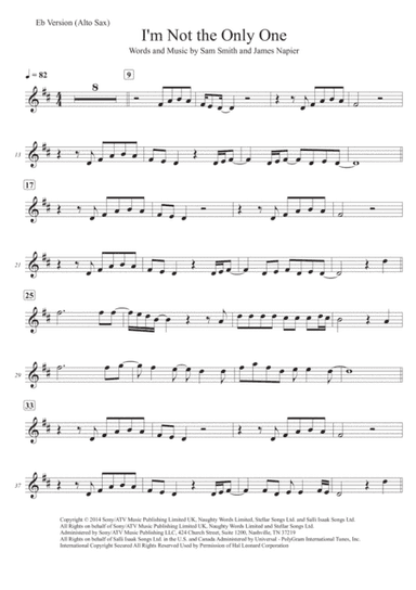 I'm Not The Only One (arr. Ken Chow)