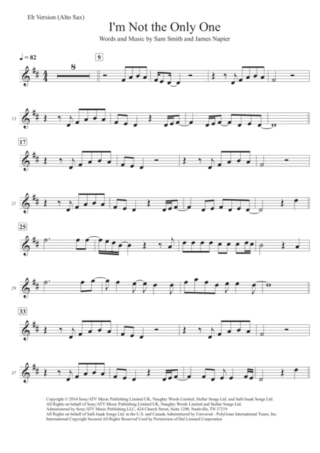 I'm Not The Only One (arr. Ken Chow)