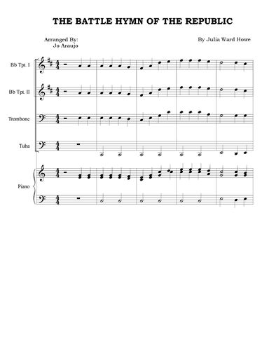 THE BATTLE HYMN OF THE REPUBLIC (arr. Jo Araujo)