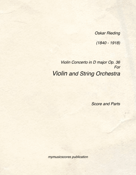 Violin Concerto Op.36 for Violin and String Orchestra (arr. Paul Wood)