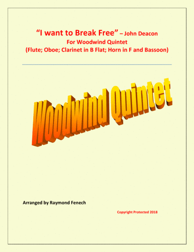 I Want To Break Free (arr. Raymond Fenech)