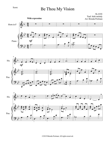 Be Thou My Vision (arr. Brenda Portman)