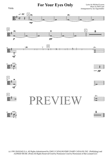 For Your Eyes Only (arr. Elbsound.studio)