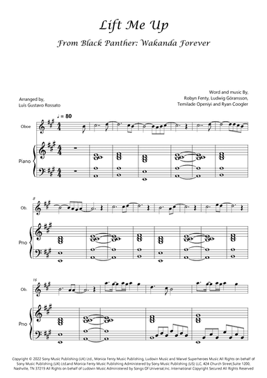 Lift Me Up (arr. Luís Gustavo Rossato)
