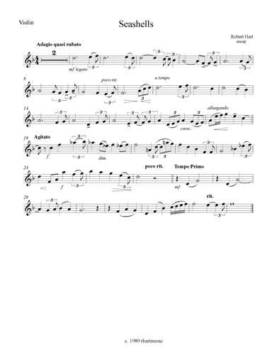 Seashells for Violin and Piano