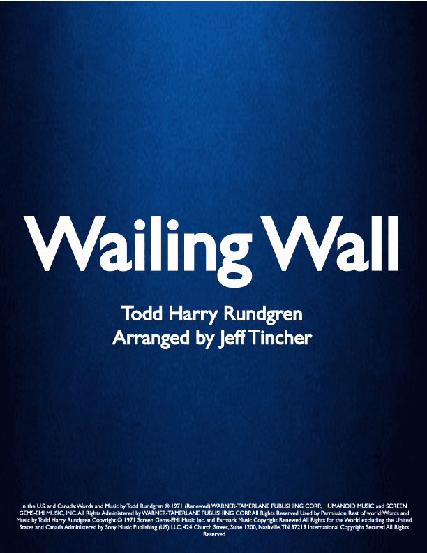Wailing Wall (arr. Jeff Tincher)