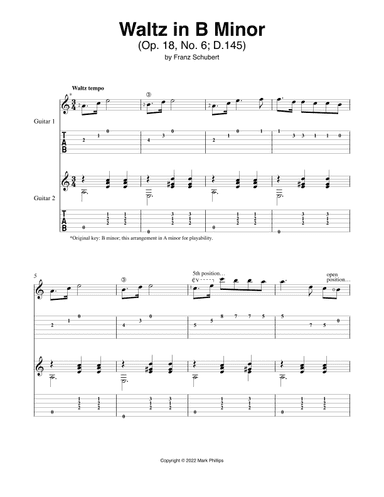 Waltz in B Minor (arr. Mark Phillips)