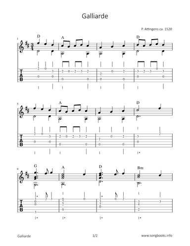 Galliarde (arr. Bettina Schipp)
