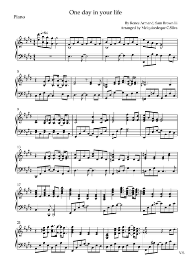 One Day In Your Life (arr. Melquisedeque C.Silva)