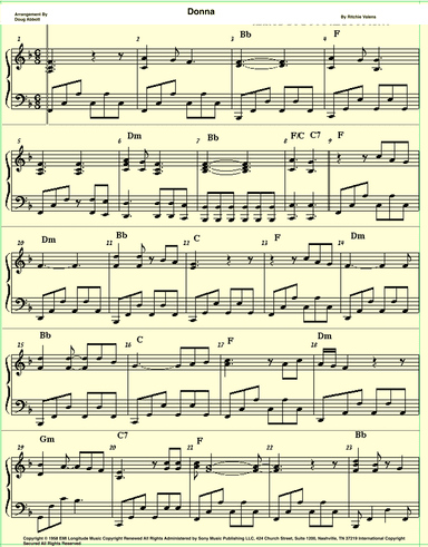 Donna (arr. Doug Abbott)