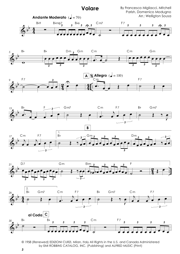 Volare (arr. Jose Welligton Sousa de Castro)