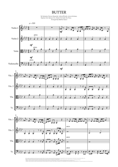 Butter (arr. Matthew pyeon)