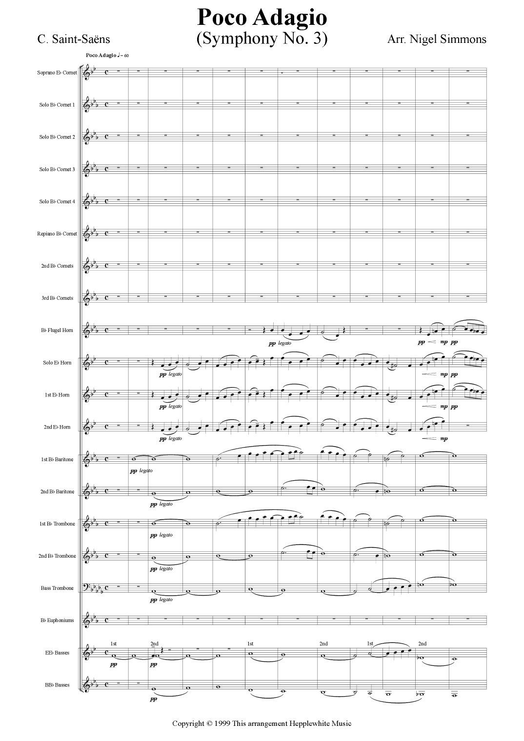 Poco Adagio (Symphony No. 3) (Saint-Saens) (arr. Nigel Simmons)