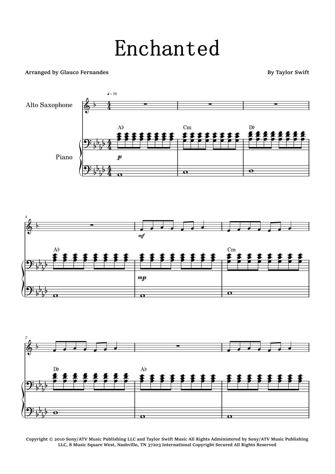 Enchanted (arr. Glauco Fernandes)