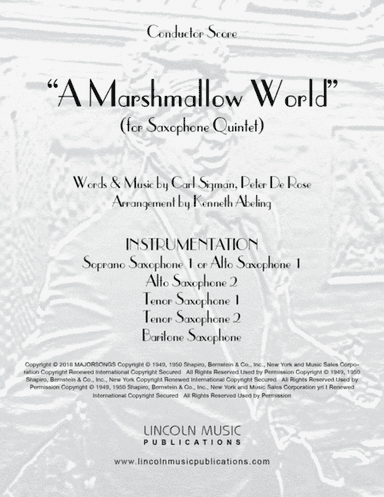 A Marshmallow World (arr. Kenneth Abeling)