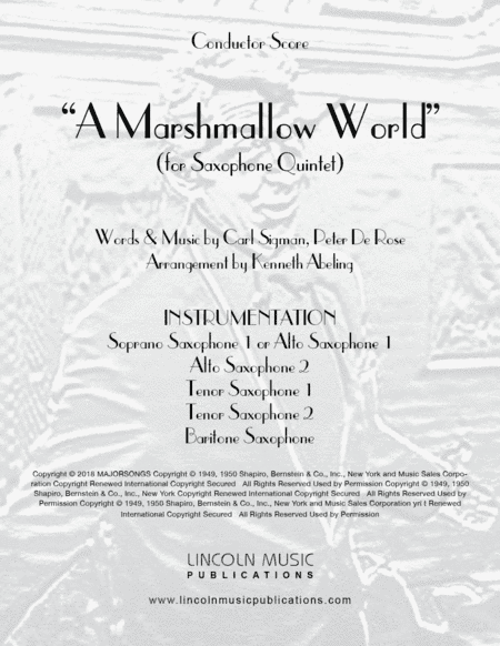 A Marshmallow World (arr. Kenneth Abeling)