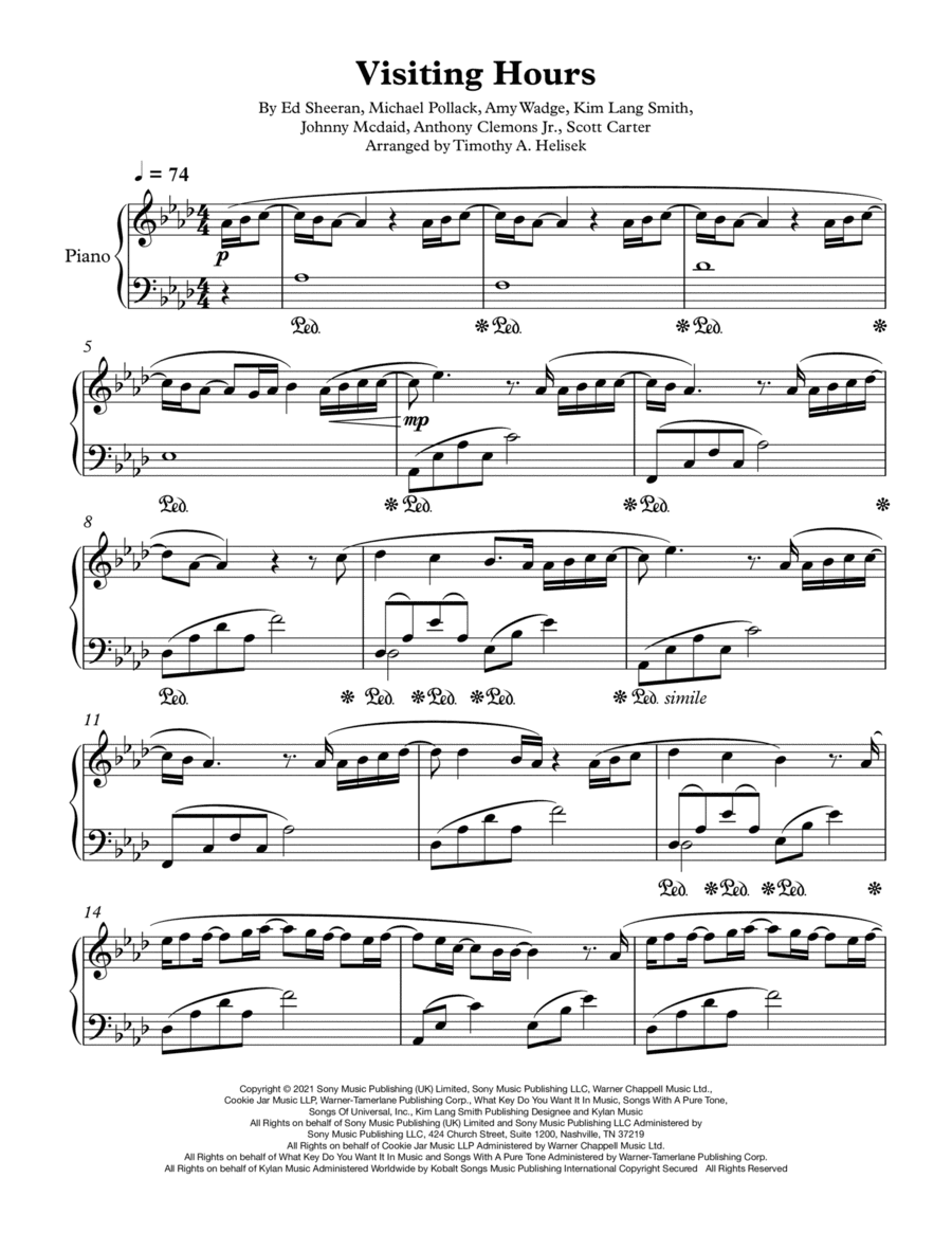 Visiting Hours (arr. Timothy A. Helisek)