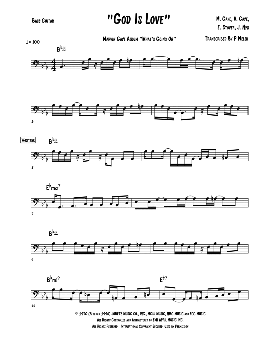 God Is Love (arr. Accubass)