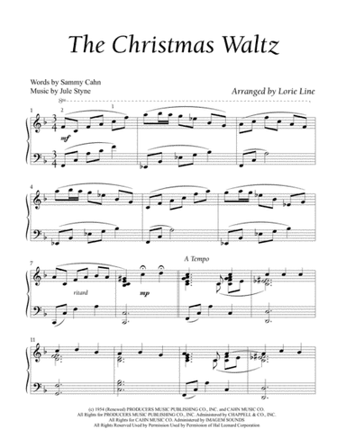 The Christmas Waltz (arr. Lorie Line)
