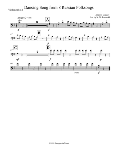 8 Russian Folksongs Dancing Song (arr. Nick Lacanski)