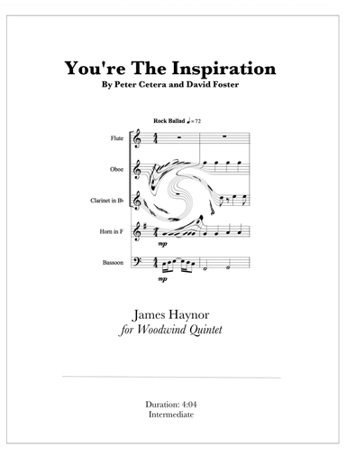 You're The Inspiration (arr. James Haynor)