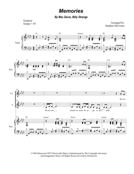 Memories (arr. Stephen DeCesare)
