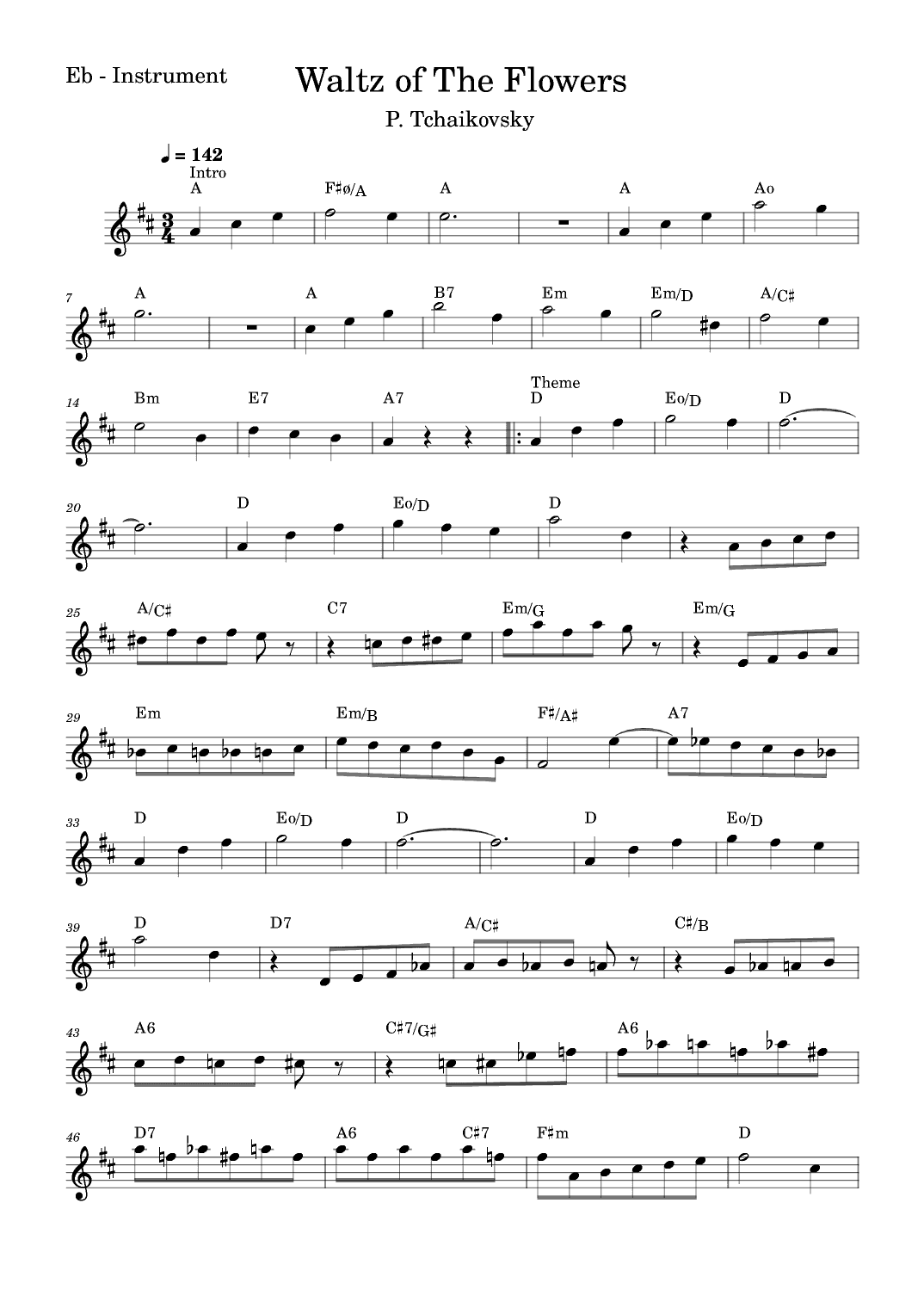 Waltz Of The Flowers (arr. Fabio Eduardo de Oliveira)