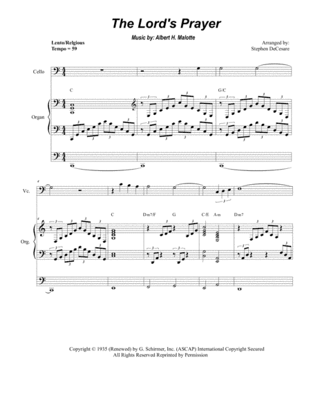 The Lord's Prayer (arr. Stephen DeCesare)