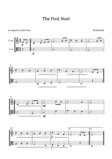The First Noel (arr. André Nusa)