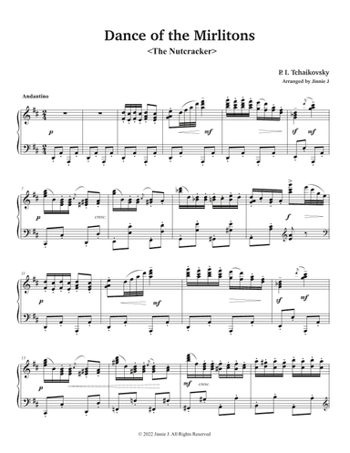 Dance of the Mirlitons (The Nutcracker) (arr. Jinnie J)