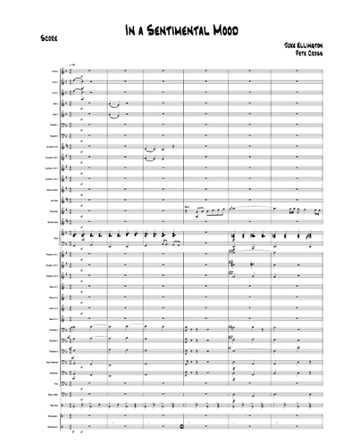 In A Sentimental Mood (arr. Pete Cross)