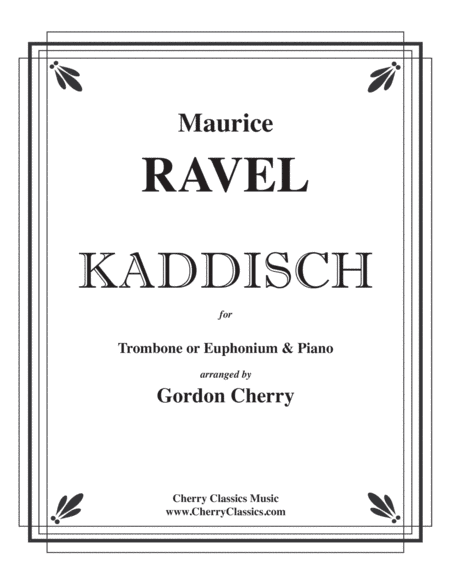 Kaddisch for Trombone or Euphonium and Piano (arr. Cherry, Gordon)
