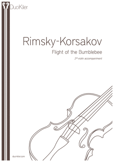 Rimsky-Korsakov (arr. Heifetz) - The Flight of the Bumblebee, 2nd violin accompaniment (arr. Duo Klier)