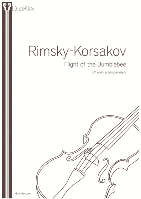 Rimsky-Korsakov (arr. Heifetz) - The Flight of the Bumblebee, 2nd violin accompaniment (arr. Duo Klier)