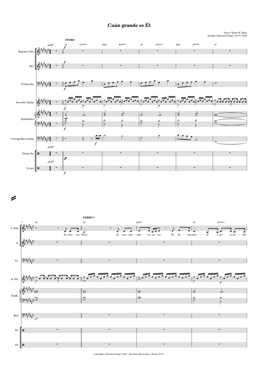 Cuan grande es El (arr. Emanuel Tudare)