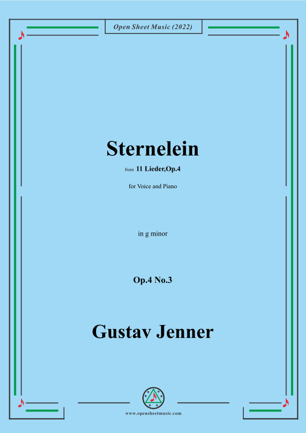 Jenner-Sternelein,in g minor,Op.4 No.3 (arr. OSM Press)