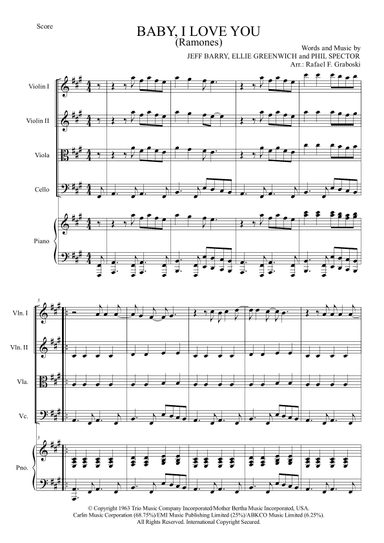 Baby, I Love You (arr. Rafael Ferreira Graboski)