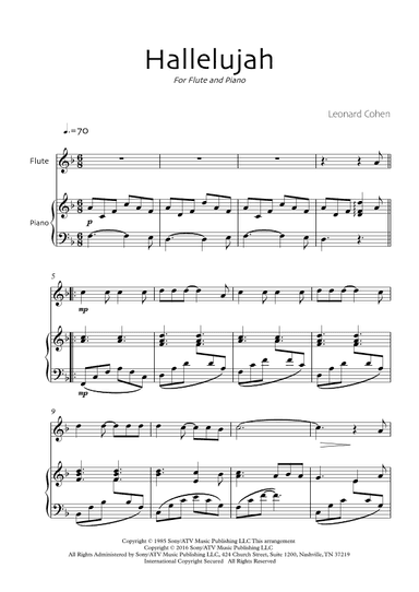 Hallelujah (arr. Robin Wood Editions)