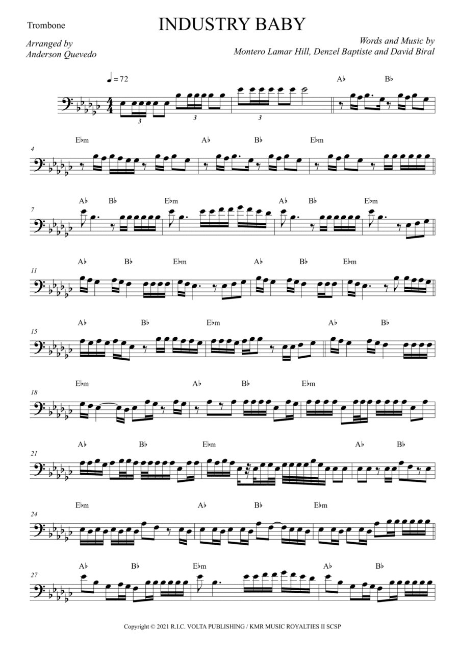 Industry Baby (arr. Anderson Quevedo)