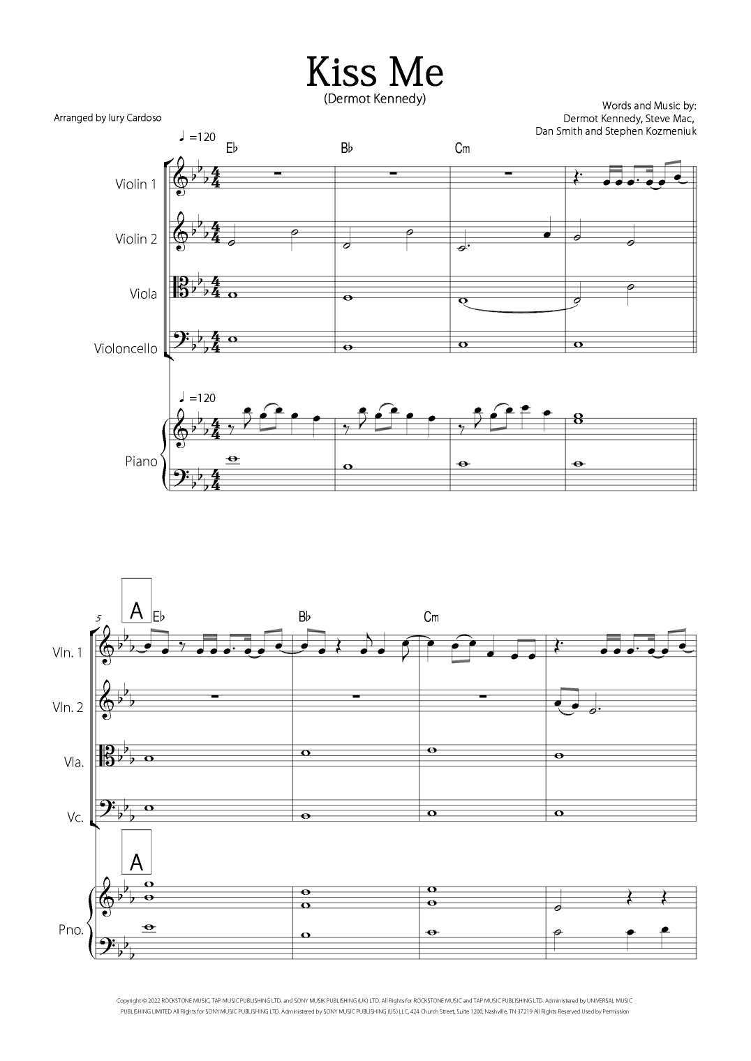 Kiss Me (arr. Iury Cardoso)