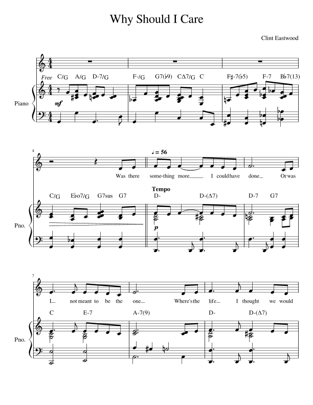 Why Should I Care (arr. John Fries)