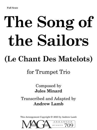 The Song of the Sailors (arr. for Trumpet Trio) (arr. Andrew Lamb)