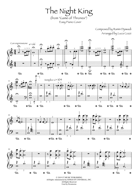 The Night's King (arr. Luca Cozzi)
