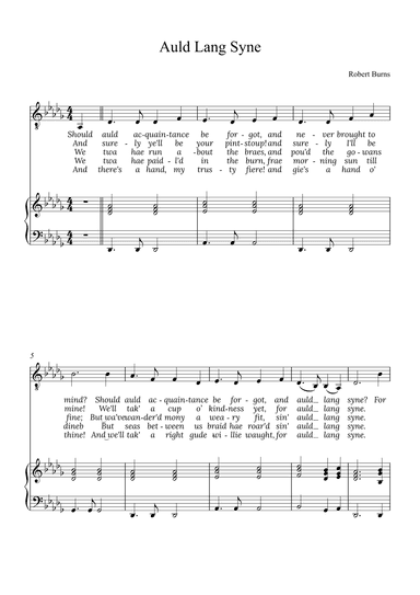 Auld Lang Syne (arr. Alex Nunes Rodrigues)